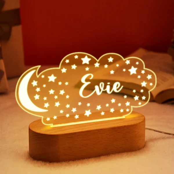 Personalized Baby USB Night Light – Custom Kids Lamp - Image 12