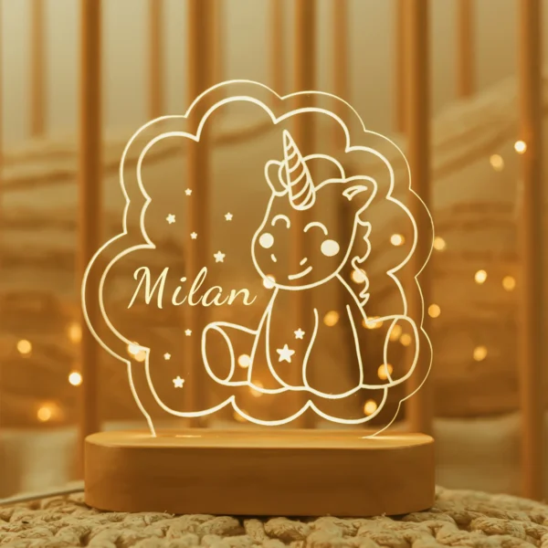 Personalized Baby USB Night Light – Custom Kids Lamp - Image 6