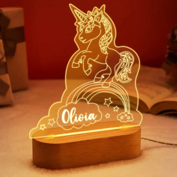 Personalized Baby USB Night Light – Custom Kids Lamp - Image 8