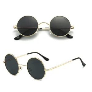 GCV Steampunk Round Polarized Sunglasses UV400