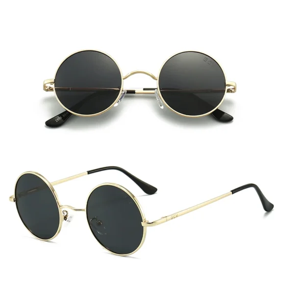 GCV Steampunk Round Polarized Sunglasses UV400