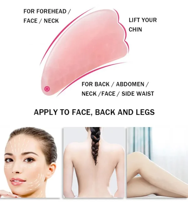 Rose Quartz Face Roller & Gua Sha Massage Set - Image 31