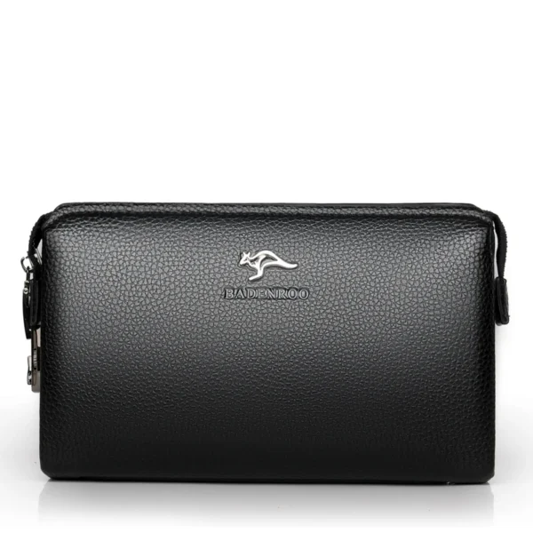 KANGAROO Men’s Luxury PU Leather Clutch Wallet Bag - Image 5