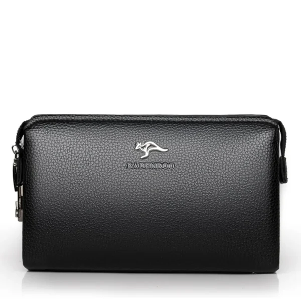 KANGAROO Men’s Luxury PU Leather Clutch Wallet Bag - Image 8