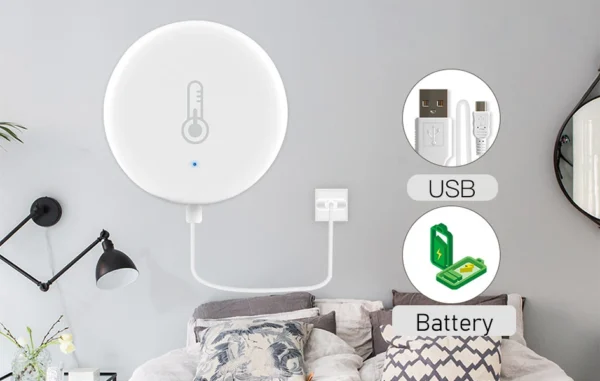 YIDI Tuya ZigBee Smart Temp & Humidity Sensor – Battery - Image 3