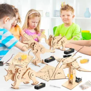 Dinosaur STEM Wooden Puzzle Robot Kit for Kids