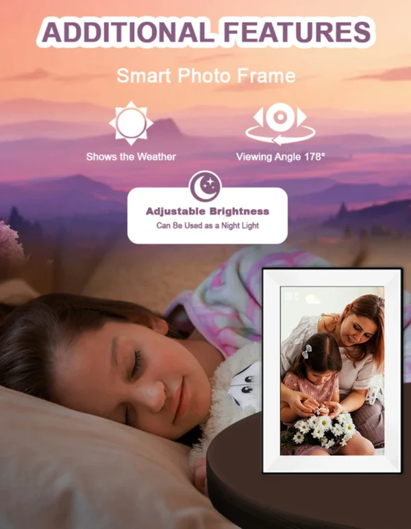 Uhale 10.1" Smart Digital Photo Frame – 32GB WiFi - Image 5