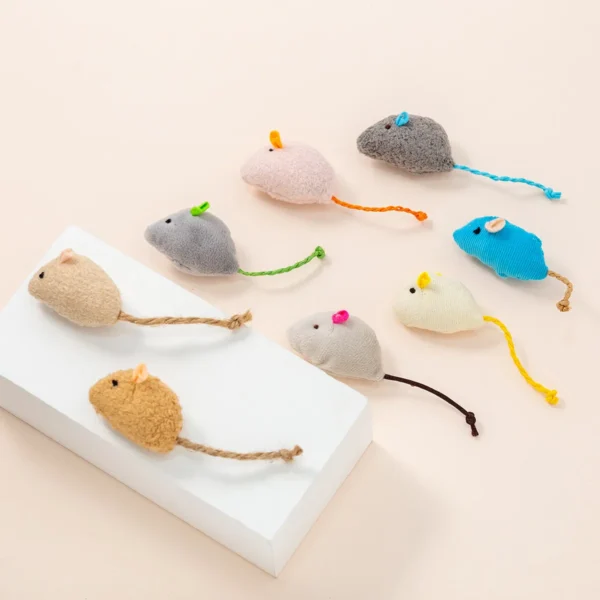 Interactive Catnip Cat Mouse Toys – 3 to 200 Pcs Set - Image 12