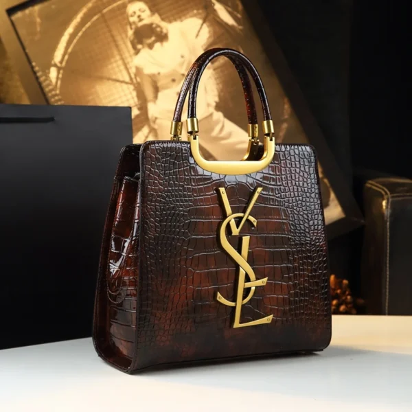 Women’s Crocodile Print Tote Bag – Shoulder & Crossbody - Image 2