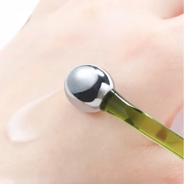 Jade Stone Eye Massager & Cream Applicator Tool - Image 3