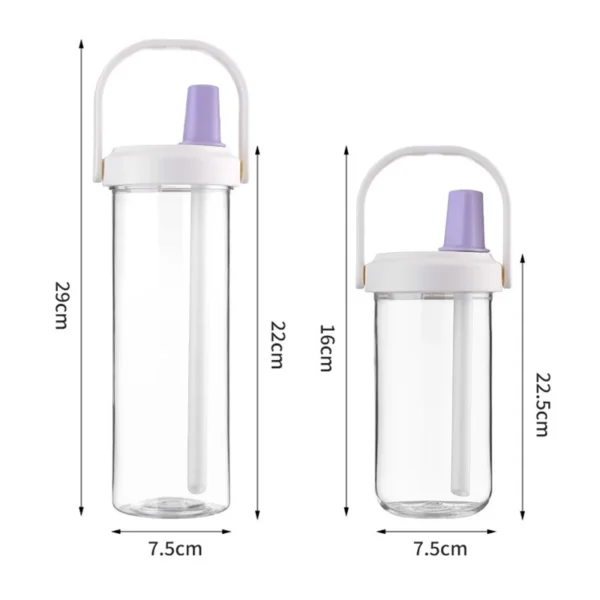 Cute Leakproof Straw Water Bottle 500/800ml - Image 6