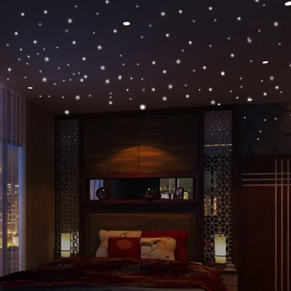 407pcs Glow in the Dark Star Wall Stickers - Image 4