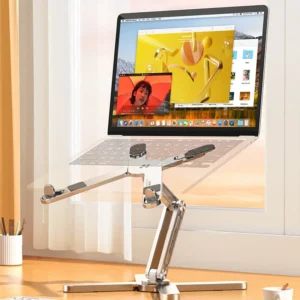 VIKEFON Laptop Stand with 360° Rotating Aluminum Base