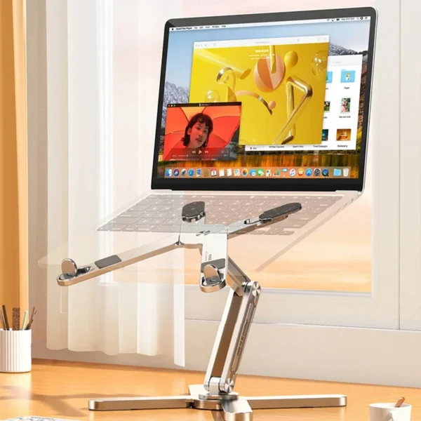 VIKEFON Laptop Stand with 360° Rotating Aluminum Base