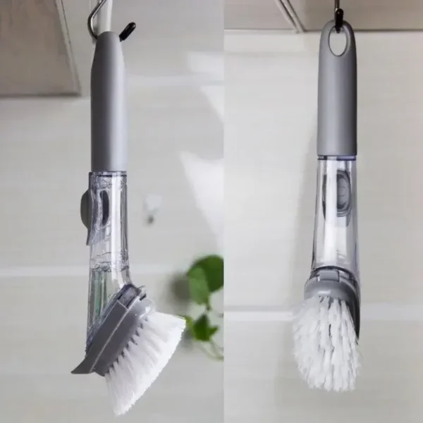 Refillable Kitchen Cleaning Brush with Soap Dispenser - Image 4