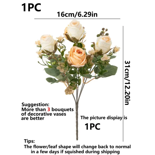 Artificial Rose Flower Bouquet for Wedding & Home Décor - Image 3