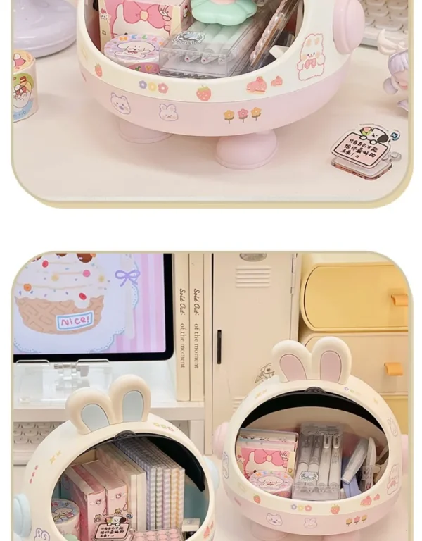 Cute Desktop Storage Box – Kawaii Desk Organizer for Girls - Image 18