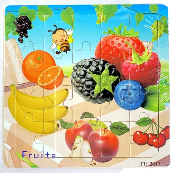 20-Piece Wooden 3D Animal & Vehicle Jigsaw Puzzle - Image 30