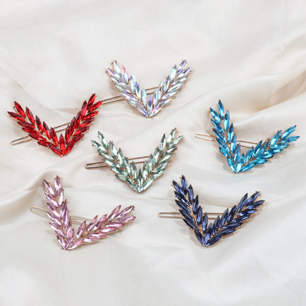 Luxury Crystal V Shape Hair Clip for Women & Girls - Image 16