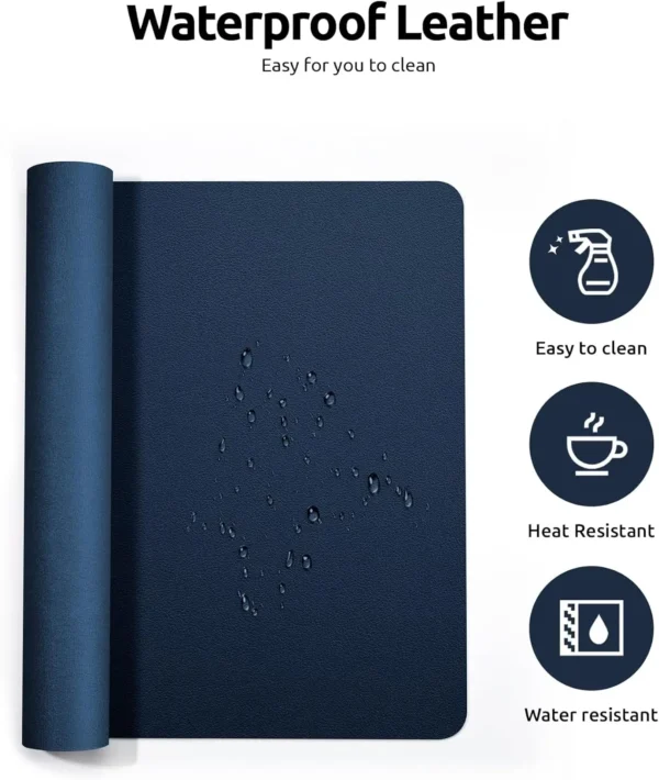 YSAGi Large Leather Desk Mat – Office & Laptop Protector - Image 6
