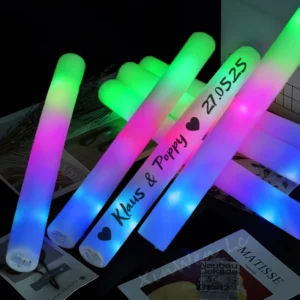 Colorful LED Foam Glow Sticks – Party & Event Pack