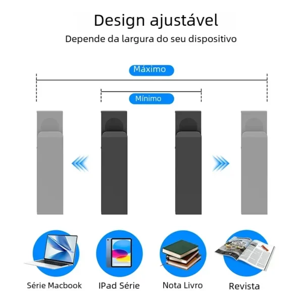 Aluminum Laptop & Tablet Stand | Desk Organizer & Charging Tray - Image 6