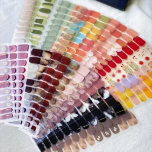 16Tips Long-Lasting Gel Nail Stickers – Full Coverage Wraps