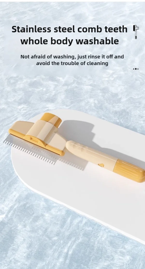 Self-Cleaning Cat & Dog Comb – Flea & Hair Removal Brush - Image 18