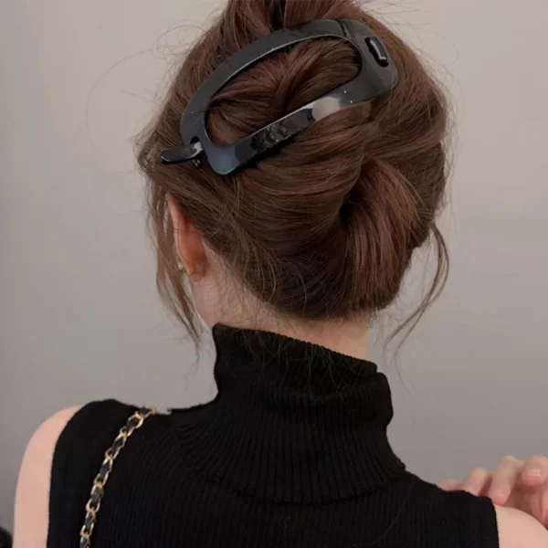 Vintage Twist Oval Hair Clips for Women - Image 14