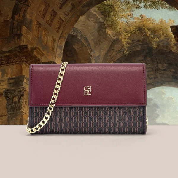 Women’s Minimalist PU Shoulder Bag with Chain Strap - Image 3