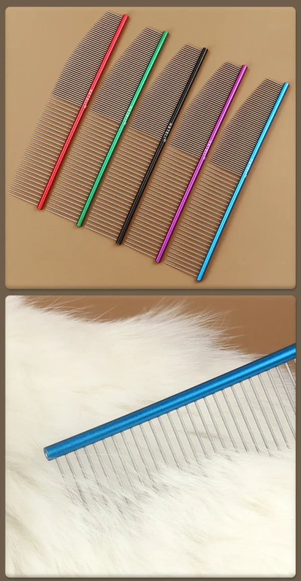 Ultra-Light Pet Comb – Premium Aluminum Grooming Tool - Image 27
