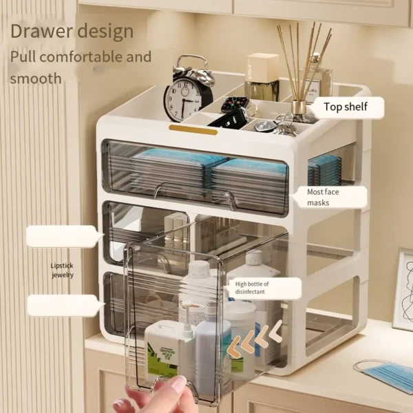 Large-Capacity Drawer Medicine Storage Box Organizer - Image 2