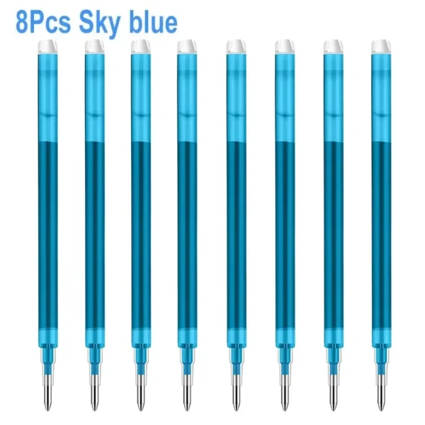 8-Color 0.7mm Retractable Erasable Gel Pen Set - Image 19