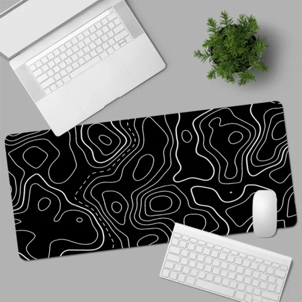 OLNYLO Large Non-Slip Gaming Mouse Pad – Black & White - Image 3