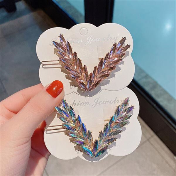 Luxury Crystal V Shape Hair Clip for Women & Girls - Image 19