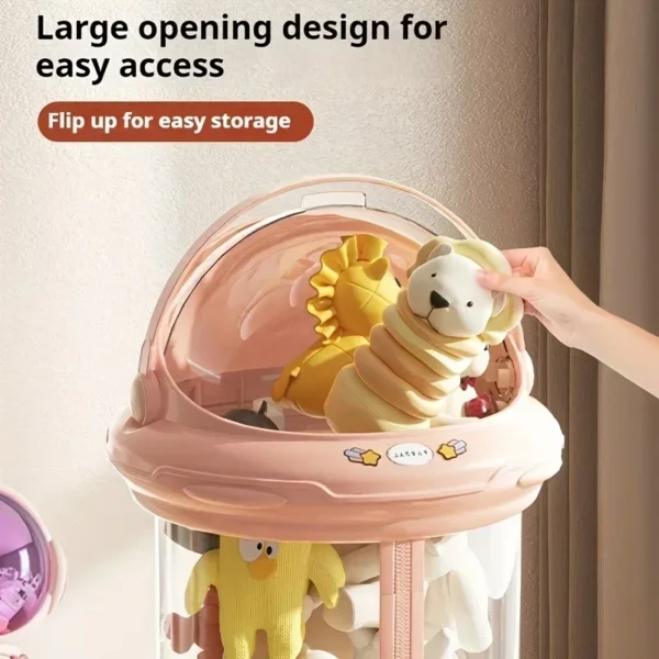 Astronaut Doll Storage Box – Plush Toy Organizer Bin - Image 2