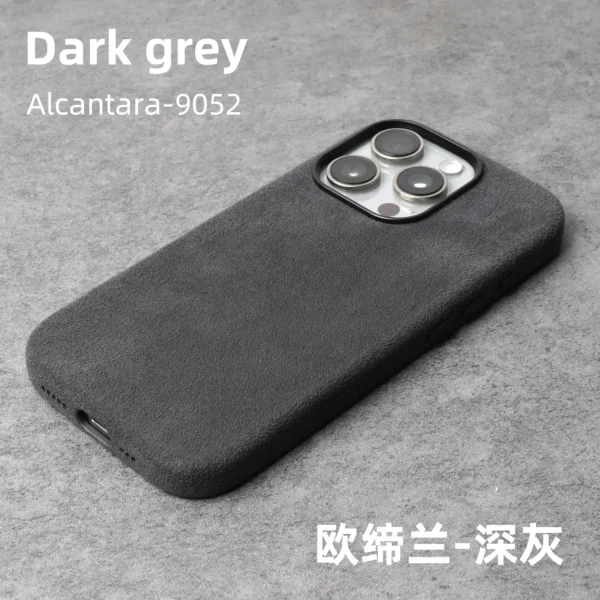 Magnetic Alcantara Case for iPhone 16 Pro Max – YMW Luxury