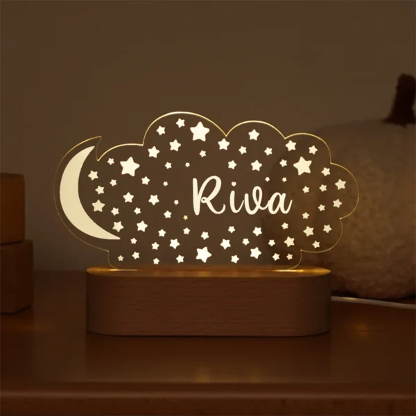 Personalized Baby USB Night Light – Custom Kids Lamp - Image 22