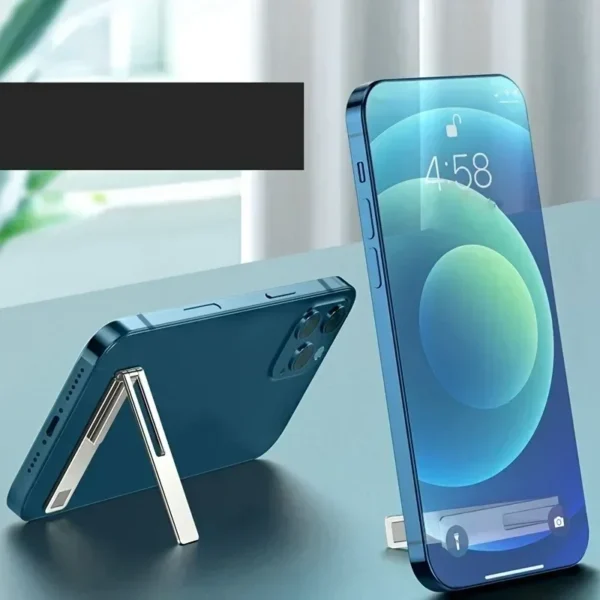 Ultra-Thin Metal Folding Phone Stand – Minimalist & Portable - Image 4