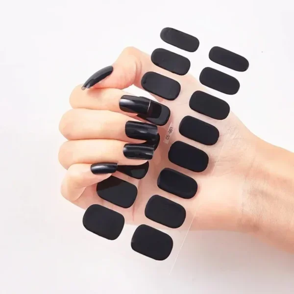 16Tips Long-Lasting Gel Nail Stickers – Full Coverage Wraps - Image 14