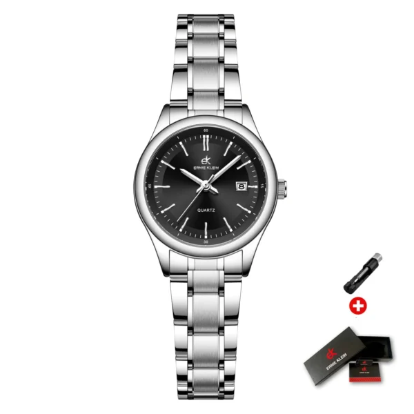 ERNIE KLEIN Women’s Luxury Gold Stainless Steel Watch - Image 7