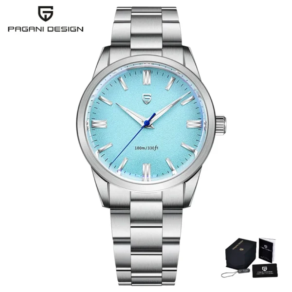 PAGANI DESIGN Men’s 38mm Quartz Sapphire Steel Watch - Image 7