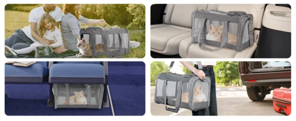Airline Approved Pet Carrier – Soft Travel Bag for Cats & Dogs - Image 14