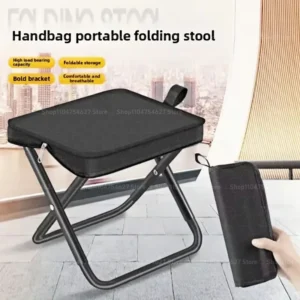 Compact Folding Stool with Storage Bag – Lightweight Travel Chair for Beach, Picnic & Fishing