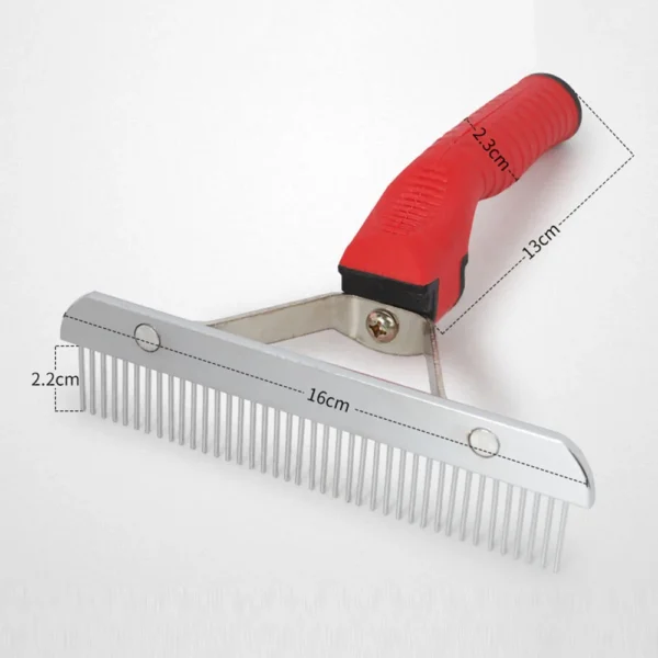 Large Dog Grooming Brush – Stainless Steel Rake for Long Hair - Image 9