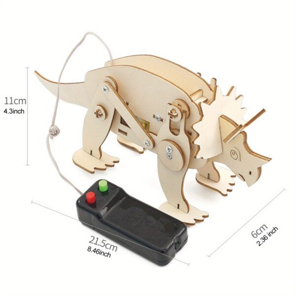 Dinosaur STEM Wooden Puzzle Robot Kit for Kids - Image 18