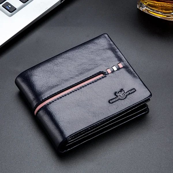 BULLCAPTAIN Men’s Genuine Leather RFID Business Wallet - Image 11