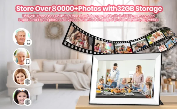 Uhale 10.1" Smart Digital Photo Frame – 32GB WiFi - Image 12