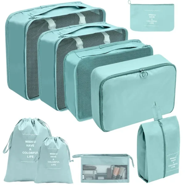 7-10 Pcs Travel Organizer Packing Cubes Set – Durable & Compact - Image 13