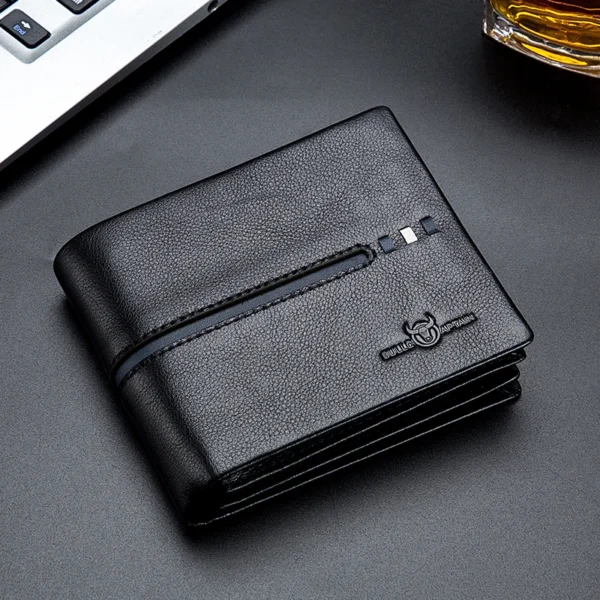 BULLCAPTAIN Men’s Genuine Leather RFID Business Wallet - Image 12
